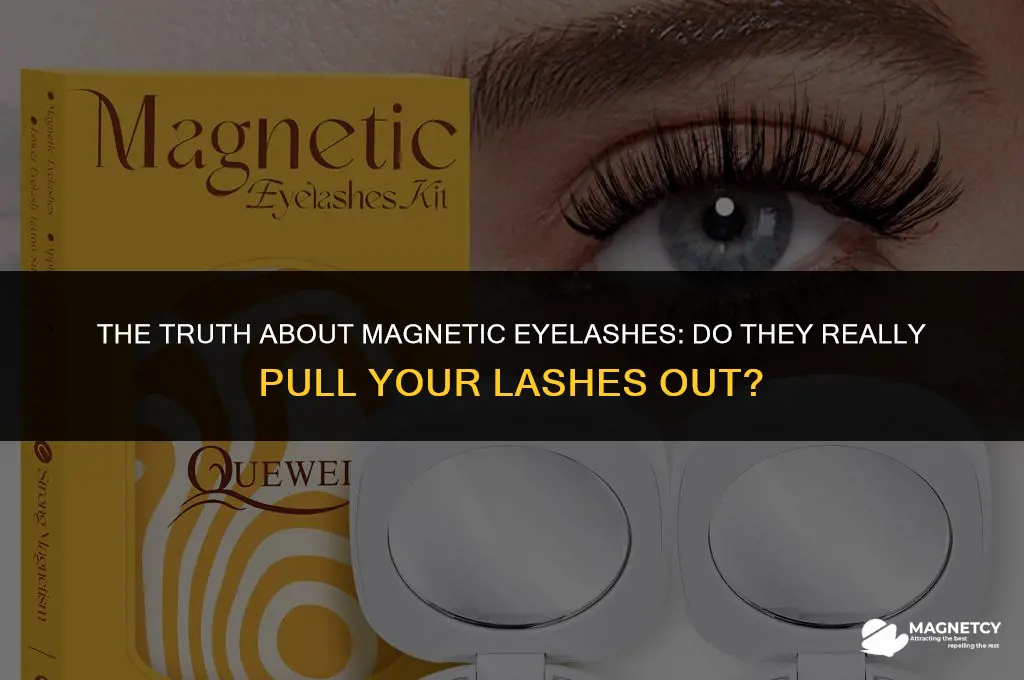 do magnetic eyelashes pull your eyelashes out