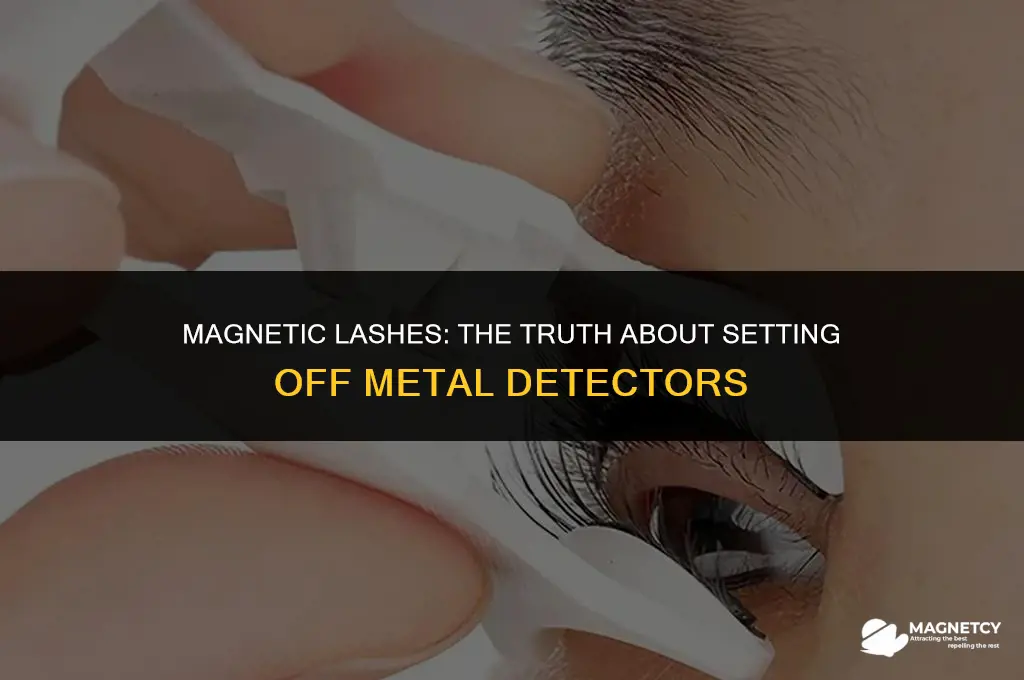 do magnetic eyelashes set off metal detectors