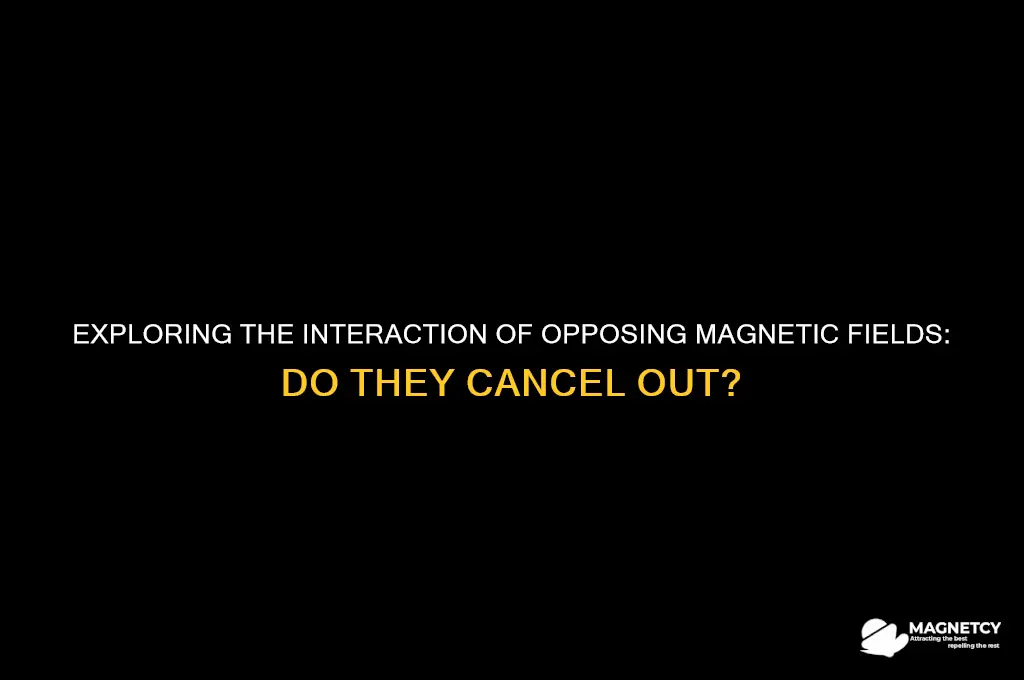 do magnetic fields in opposite directions cancel out