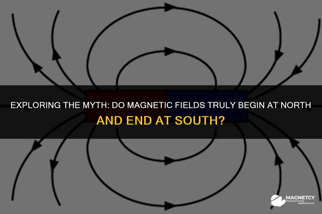 do magnetic fields start at north and end in south
