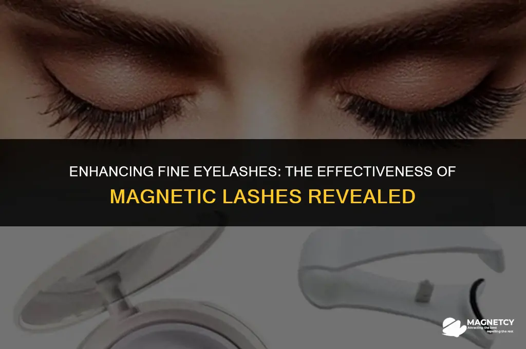 do magnetic lashes work with very fine eyelashes