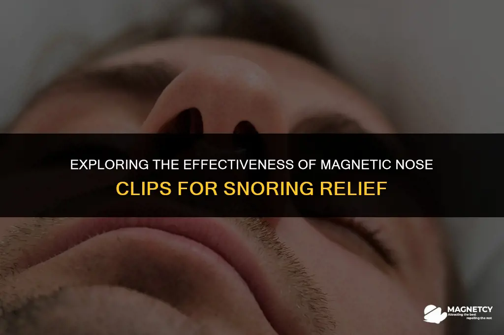 do magnetic nose clips work for snoring