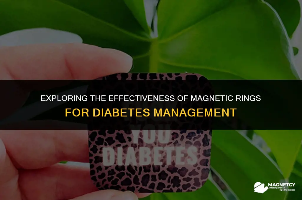 do magnetic rings work for diabetes