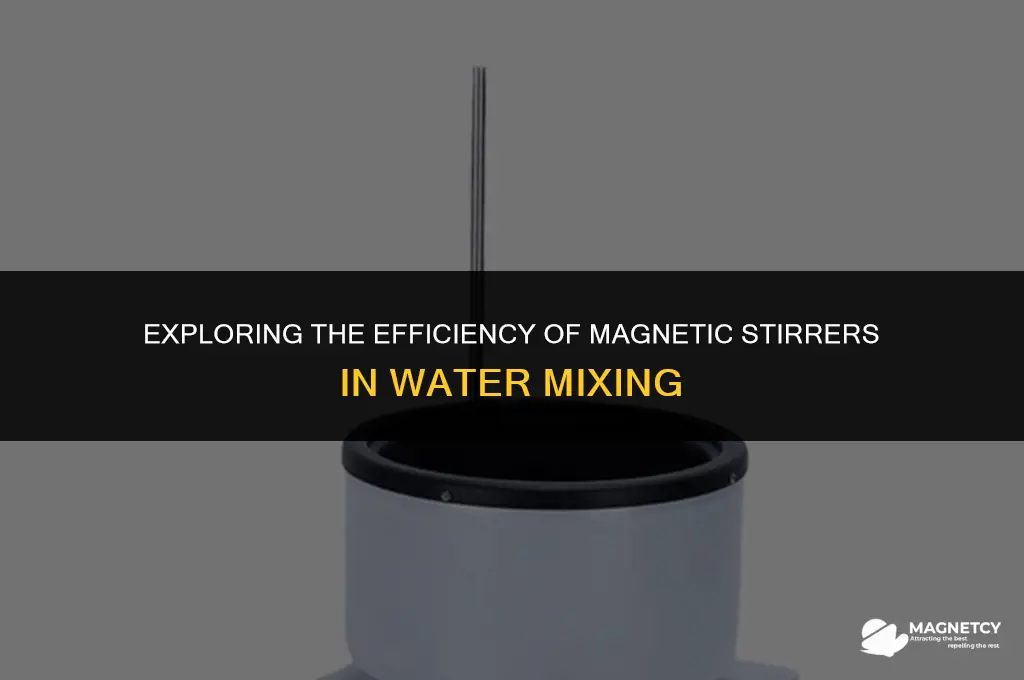 do magnetic stirrer mixer work on water