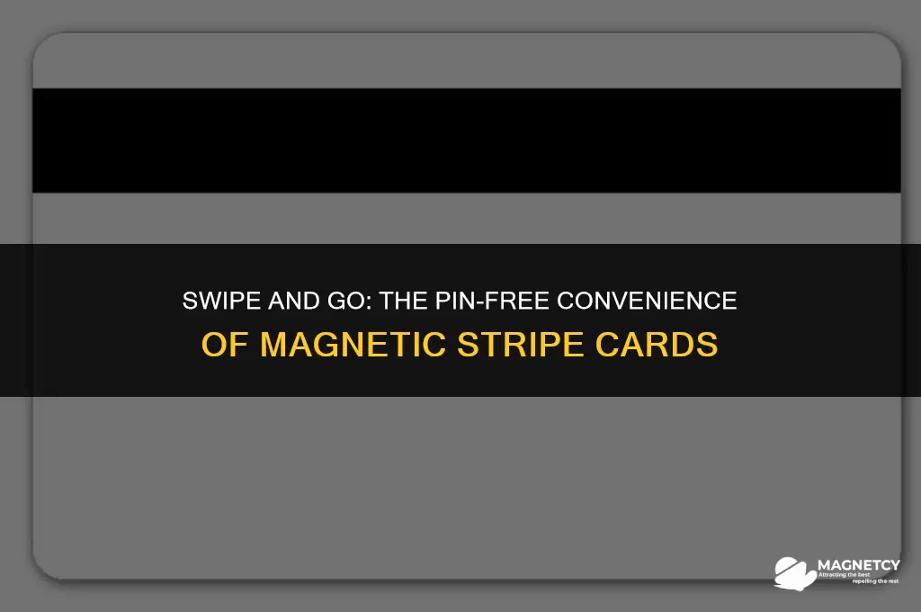 do magnetic stripe credit cards require pins