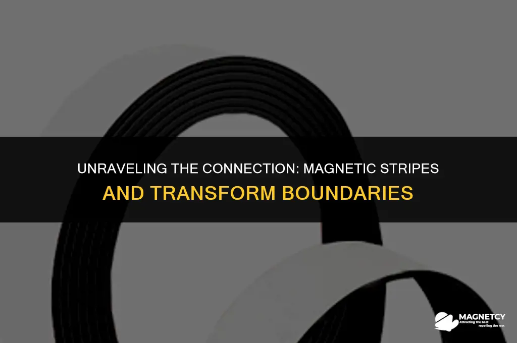do magnetic stripes have to do with transform boundaries