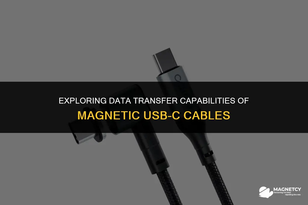 do magnetic usb c cables transfer data