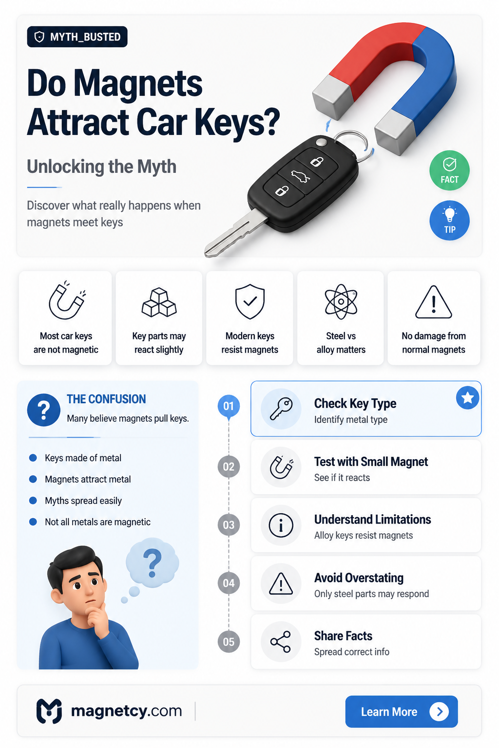 are car keys attracted to magnets
