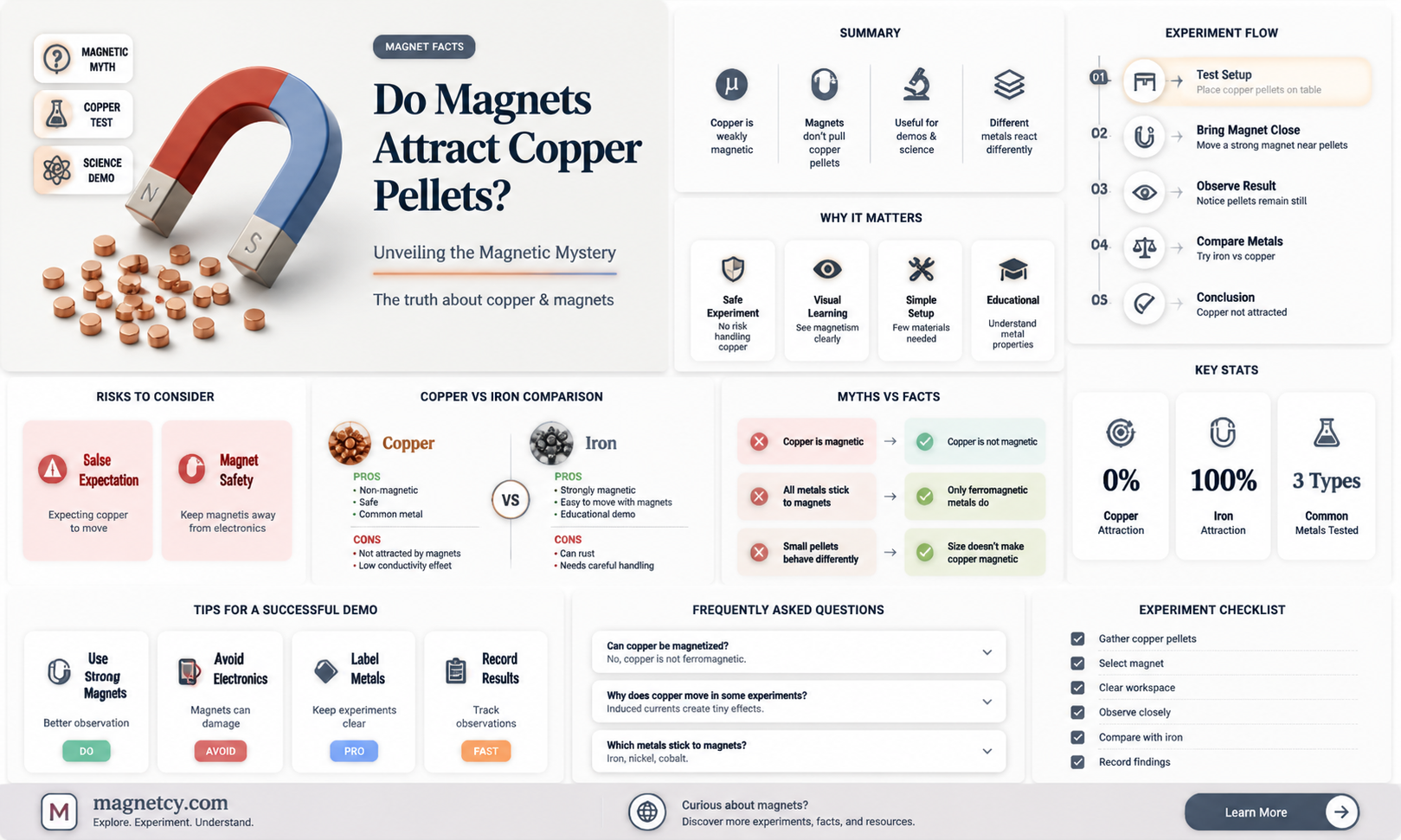 are copper pellets attracted by magnets