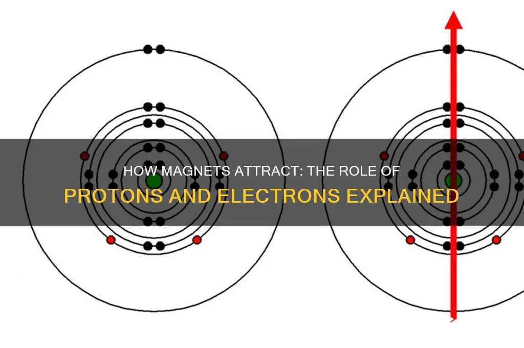 do magnets attract using protons and electrons