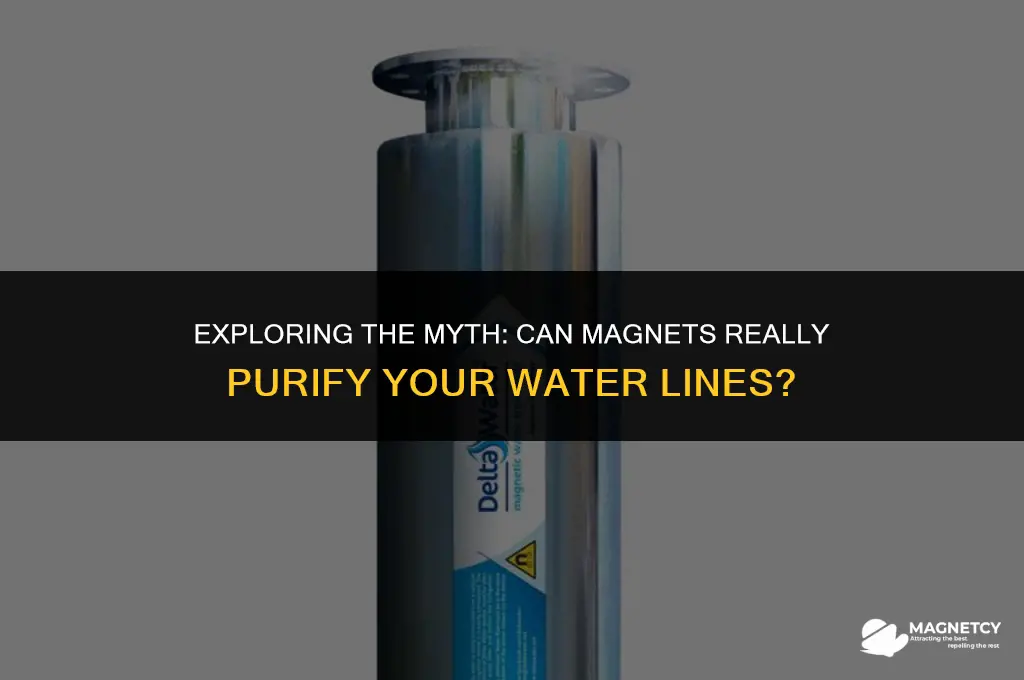 do magnets clean sediment from water lines