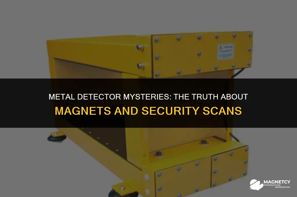 do magnets go off in a metal detector