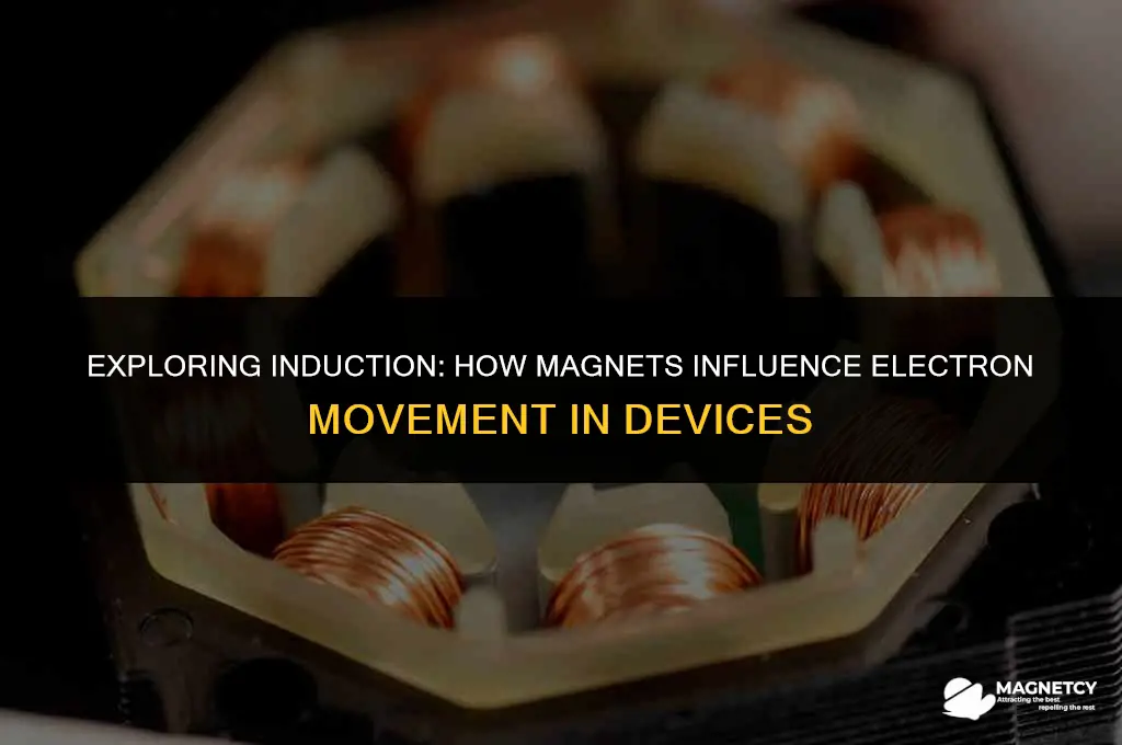 do magnets make electroncs move in induction
