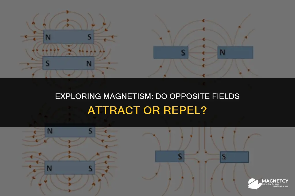 do magnets positive fields and negative fields atrack or repel