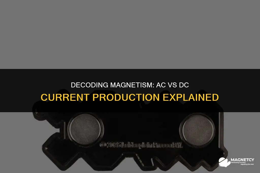 do magnets produce ac or dc current