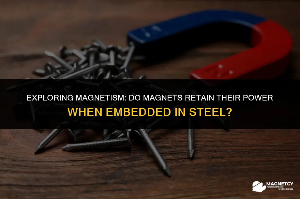 do magnets work if imbedded in steel