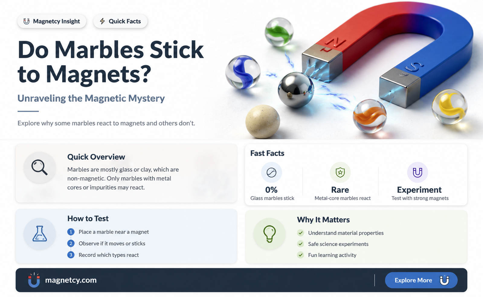 are marbles attracted to magnets