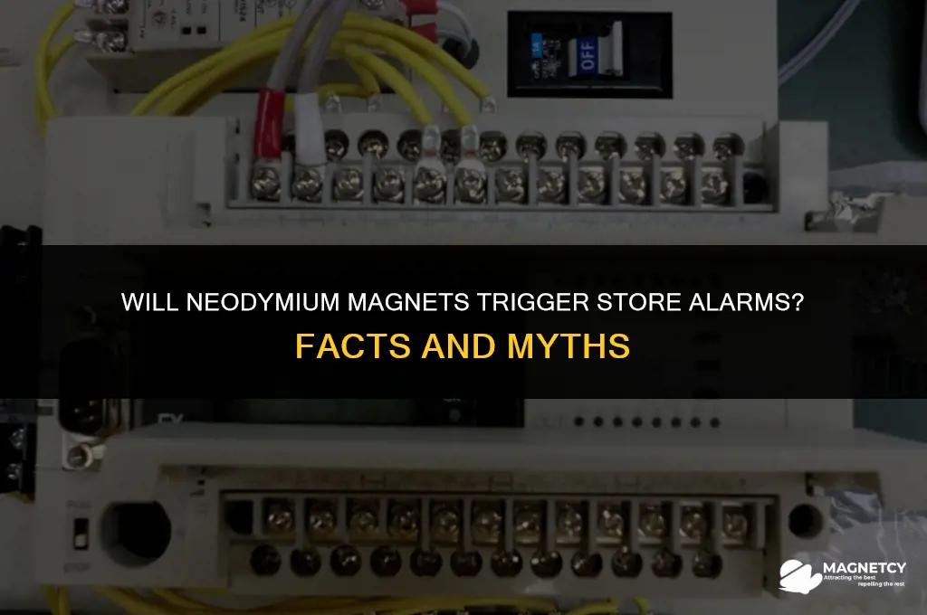 do neodymium magnets set off store alarms