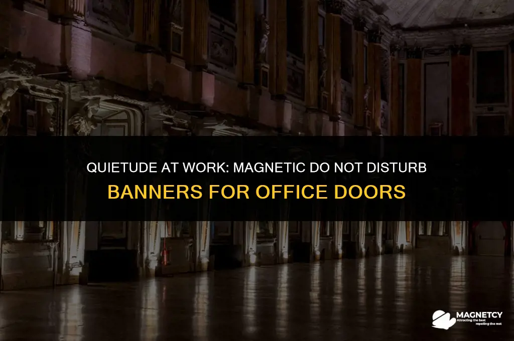 do not disturb office door banner magnetic roll
