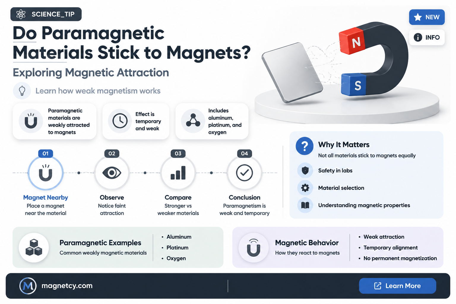 are paramagnetic materials attracted to magnets
