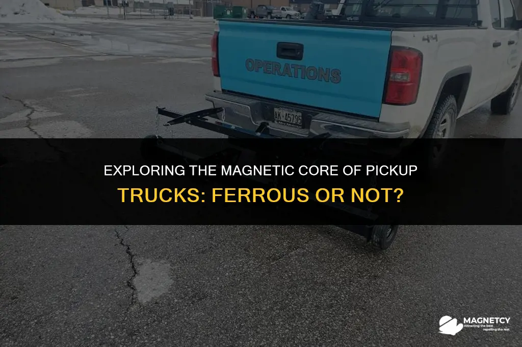 do pickups have a ferrous core or magnet