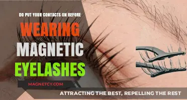 Prep Your Eyes: Contacts First, Then Magnetic Lashes