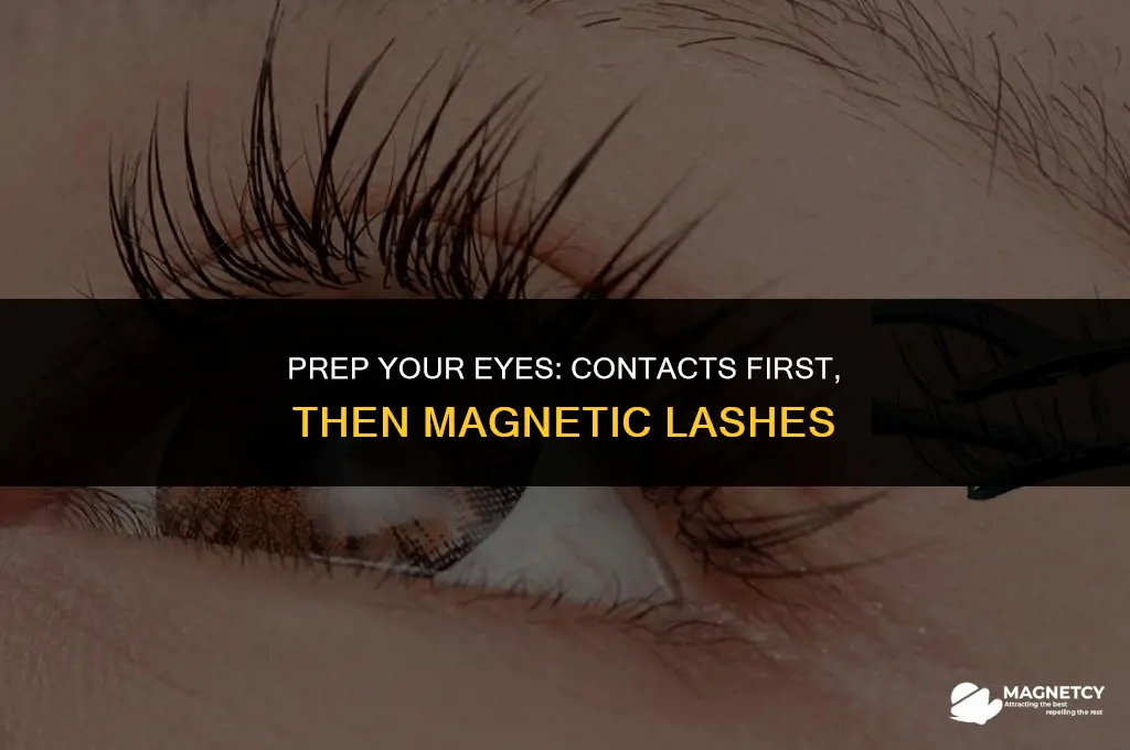 do put your contacts on before wearing magnetic eyelashes