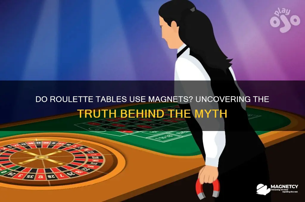 do roulette tables use magnets