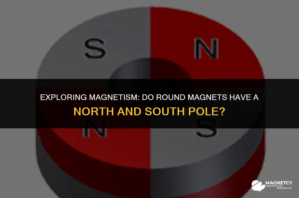 do round magnets have a north and south pole