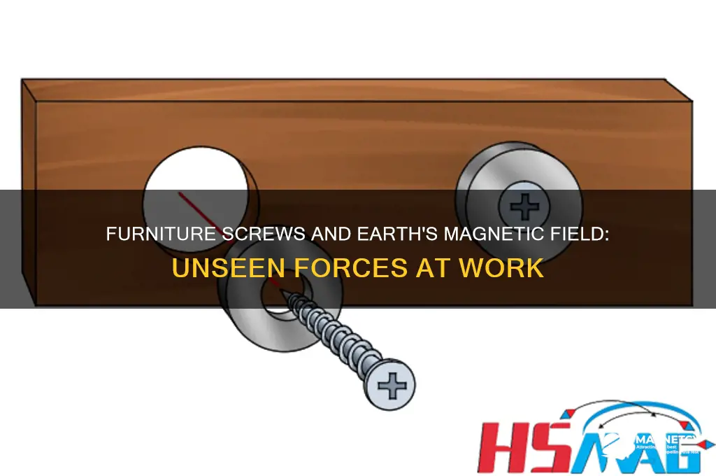 do screws used in making furniture experience earth magnetic field