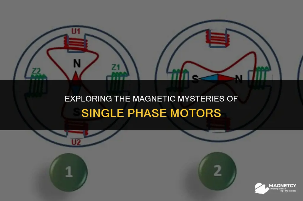 do single phase motors create a magnetic field