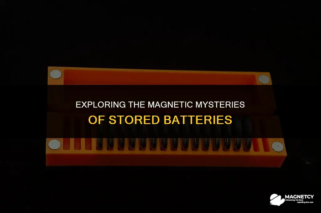 do stored batteries have magnetic field