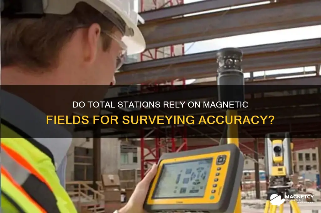 do surveying total stations use magnetic fields