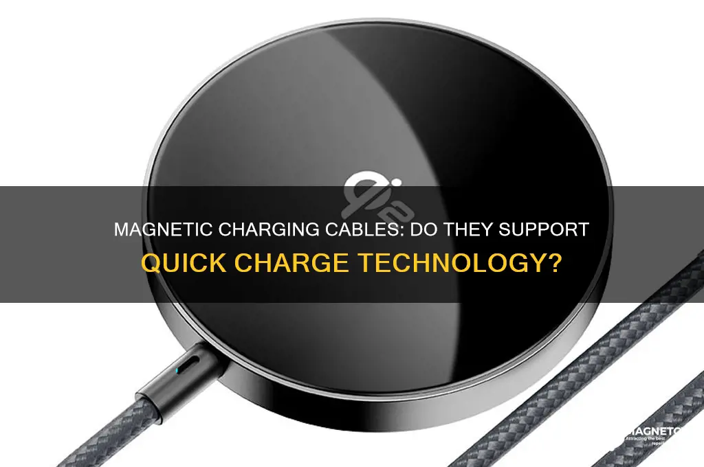 do the charging cables that use magnets support quick charge