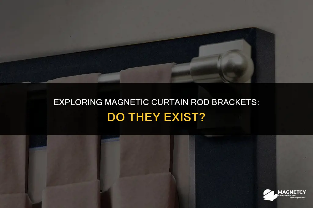 do they make magnetic curtain rod brackets