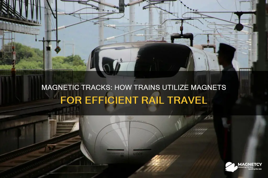 do trains use magnet for tracks