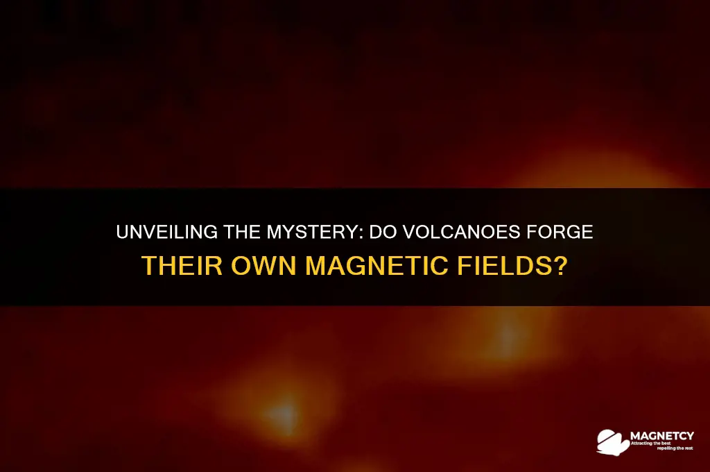 do volcanoes create magnetic field