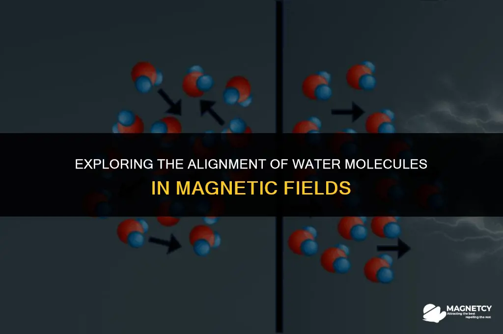 do water molecules align themselves in magnetic field