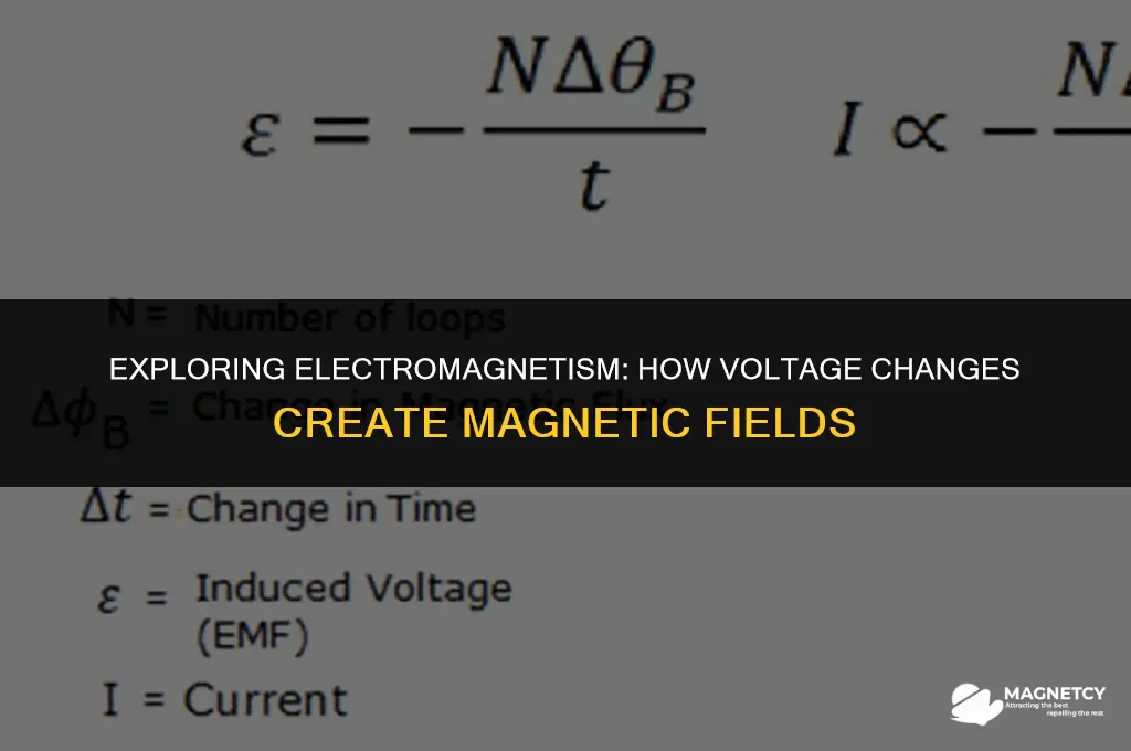 does a change in voltage generate a magnetic field