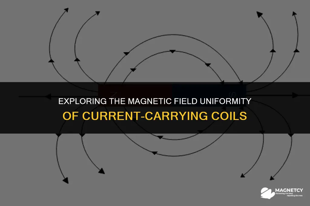 does a current carrying coil produce uniform magnetic field