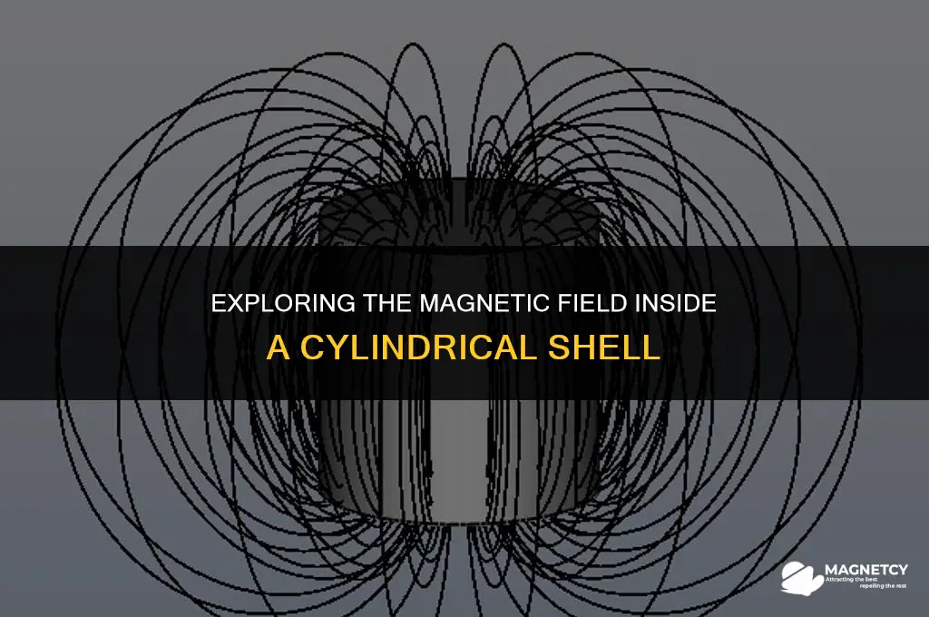 does a cylindrical shell produce a magnetic field inside