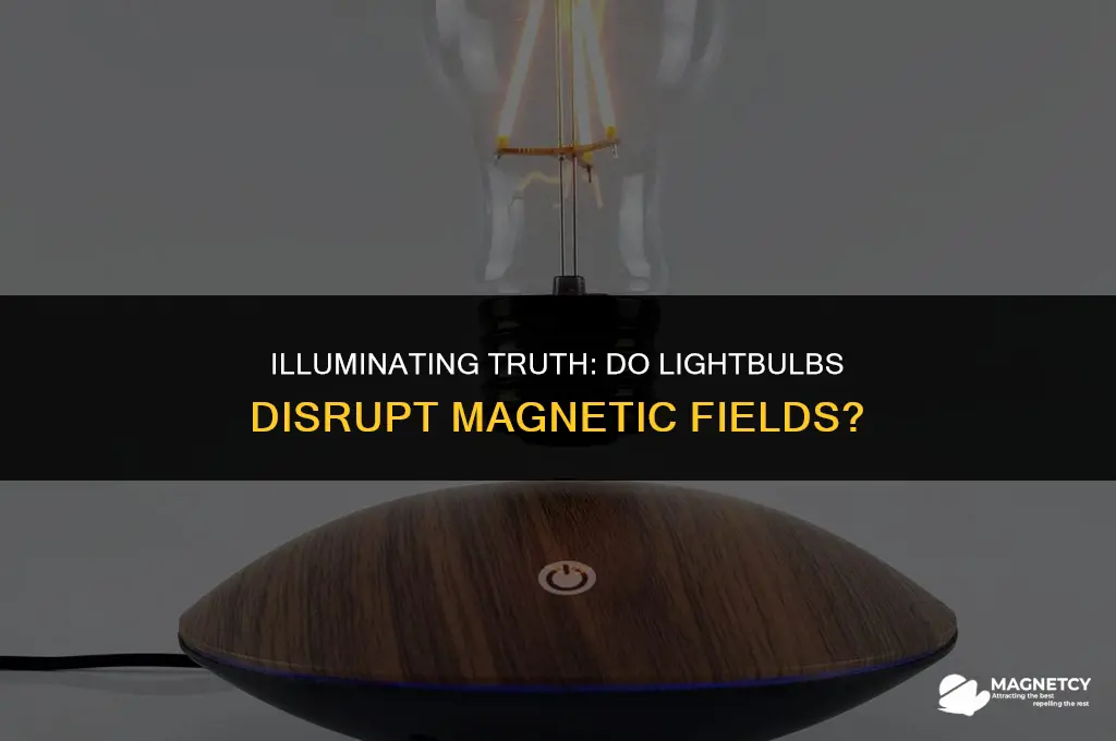 does a lightbulb disrupt magnetic fields