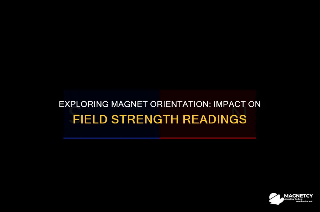 does a magnet orientation affect its field strength reading