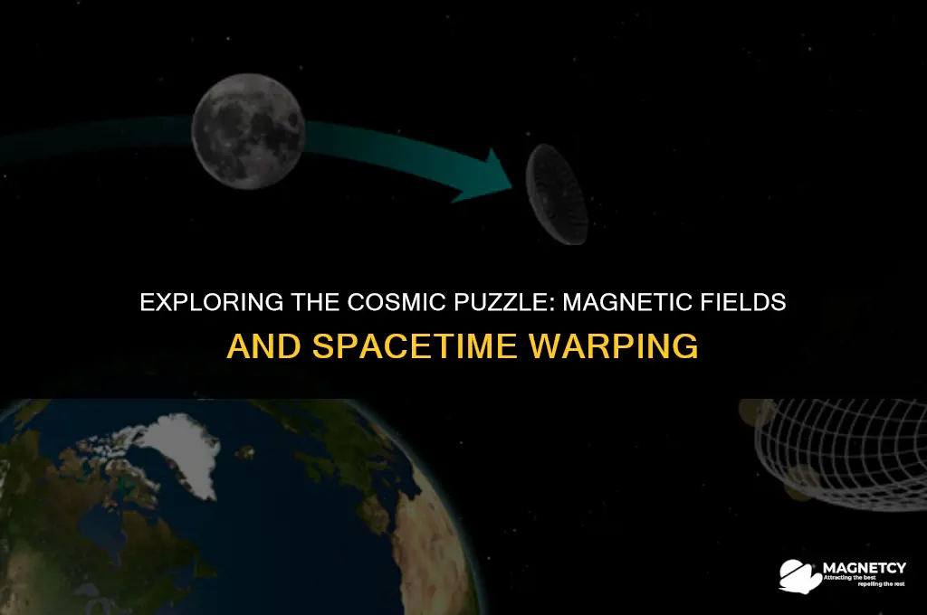 does a magnetic field warp space