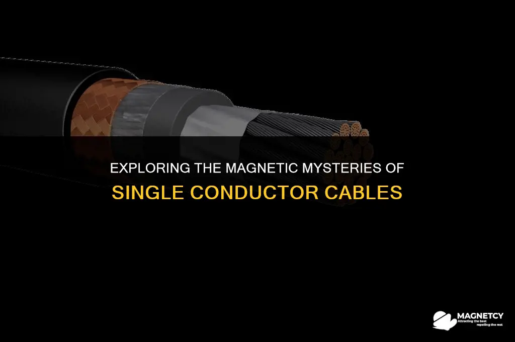 does a single conductor cable have a magnetic field