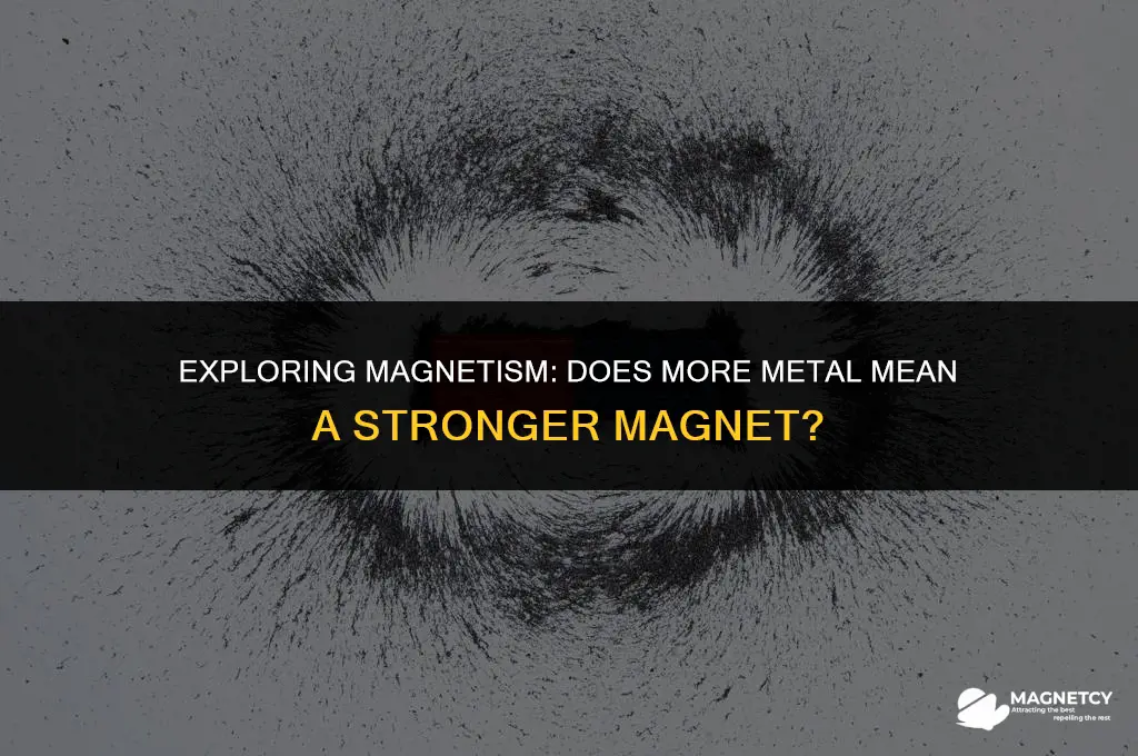 does adding more metal to a magnets make it stronger