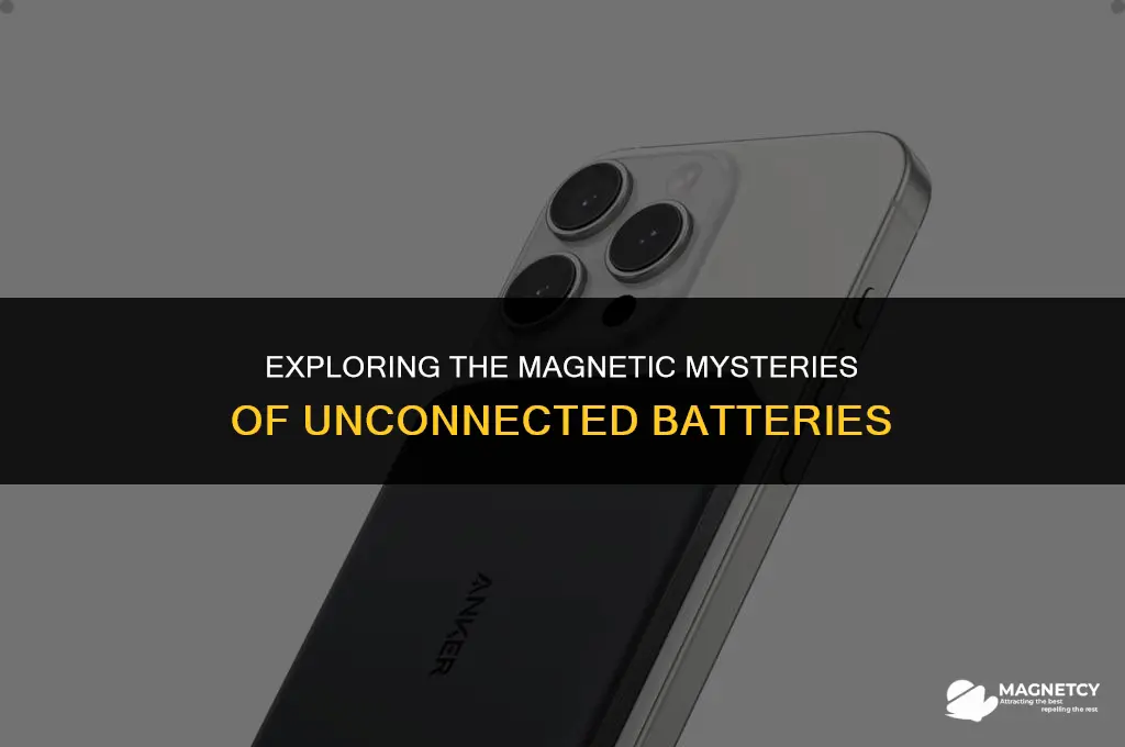 does an unconnected battery give off a magnetic field