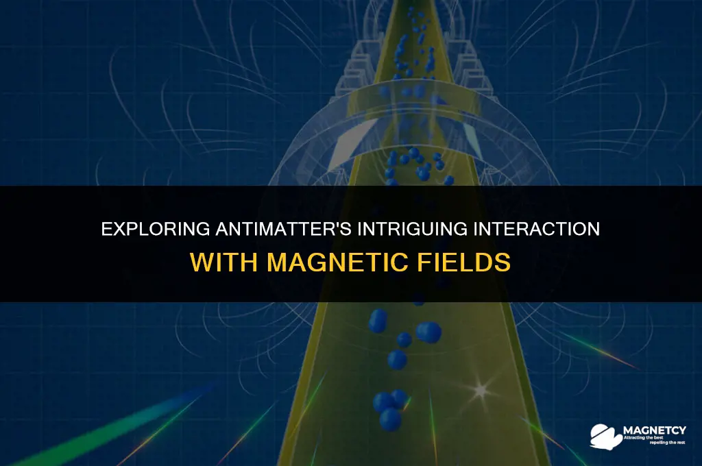 does antimatter react with magnetic fields