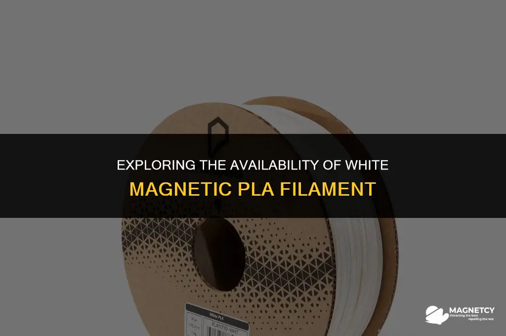 does anyone make a magnetic pla filament in white