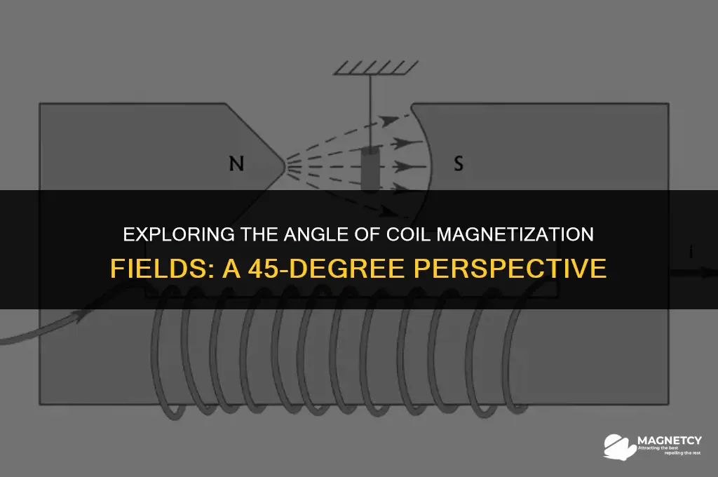 does coil magnetization create a 45 degree field